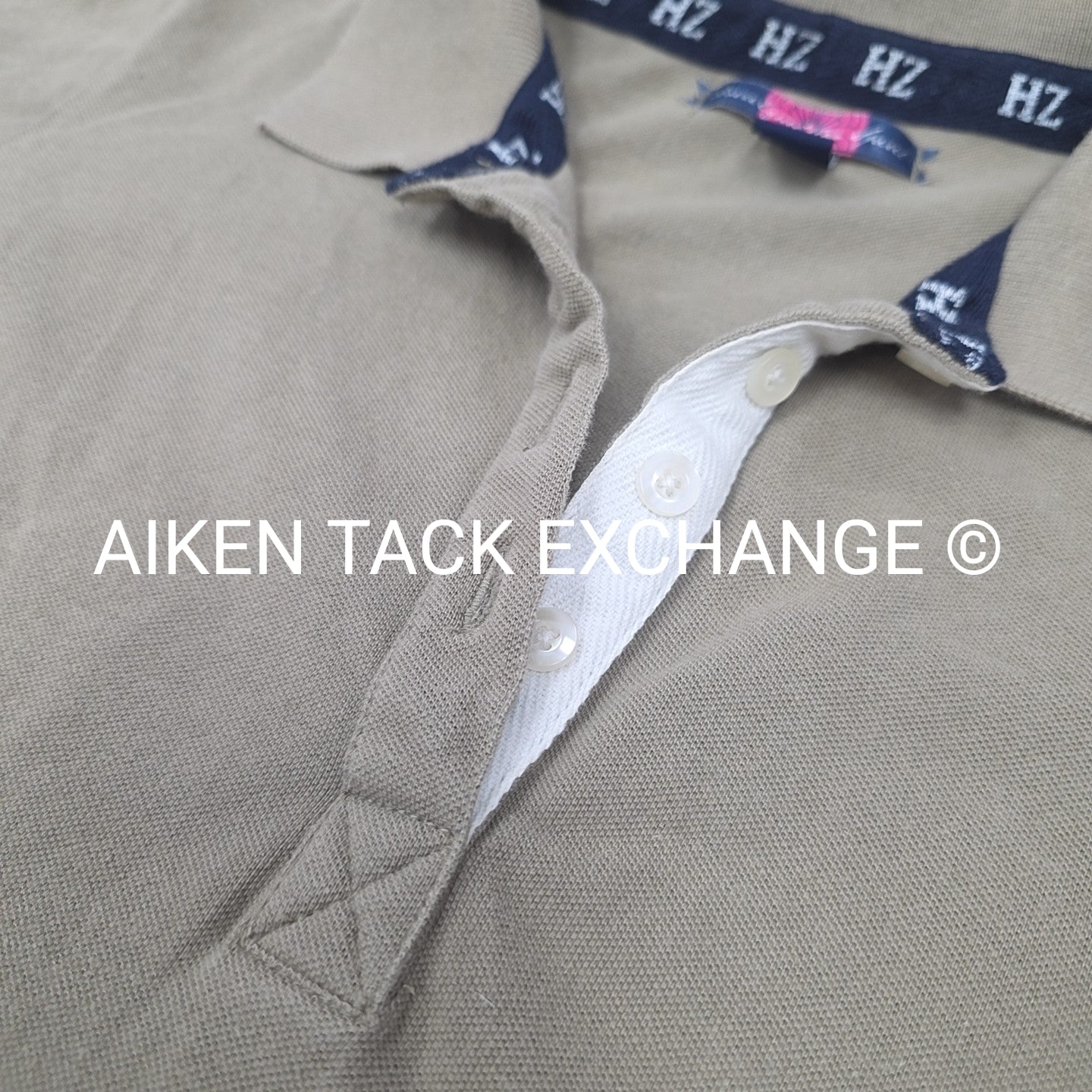 Horze Short Sleeve Polo Top, Size Medium