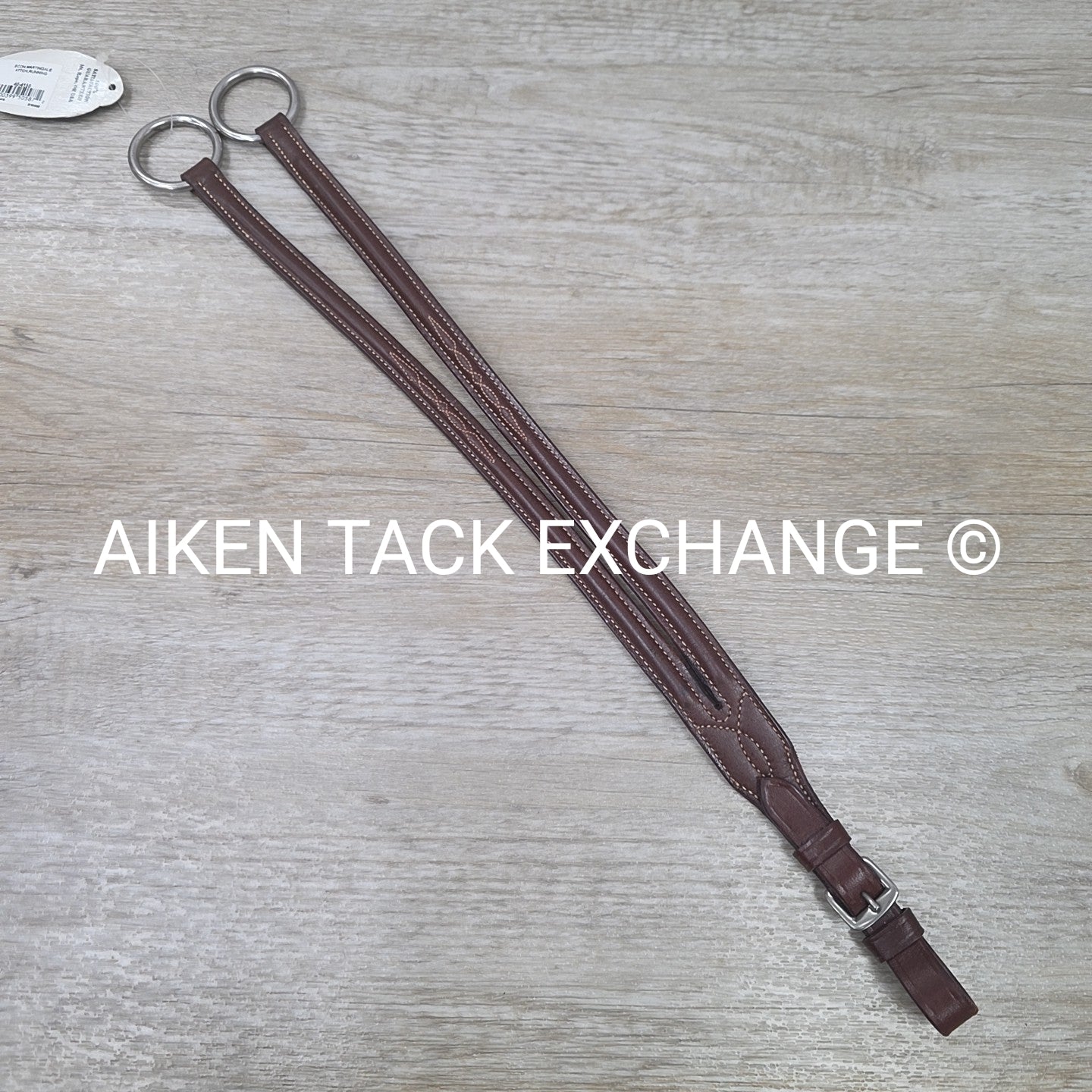 Weaver Leather Fancy Stitched Round Raised Running Martingale Attachment, Brown