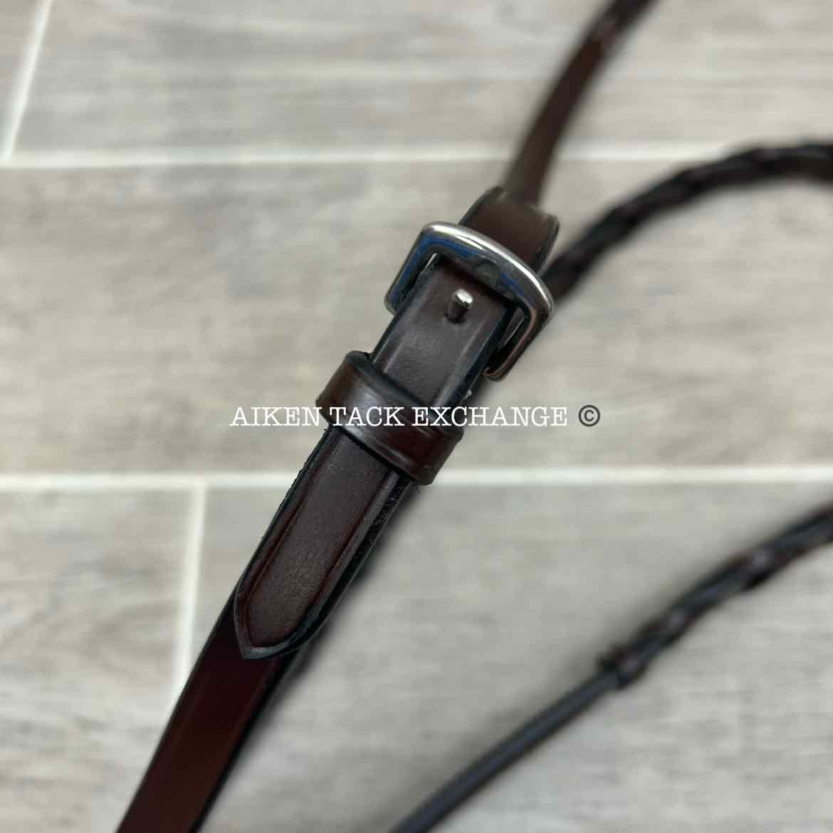 KL Select Red Barn Sovereign Hunter Bridle with Reins, Brown, Size Pony