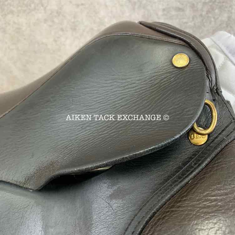 **SOLD** 1998 Schleese JES Dressage Saddle, 17" Seat, Wide Tree, Wool Flocked Panels