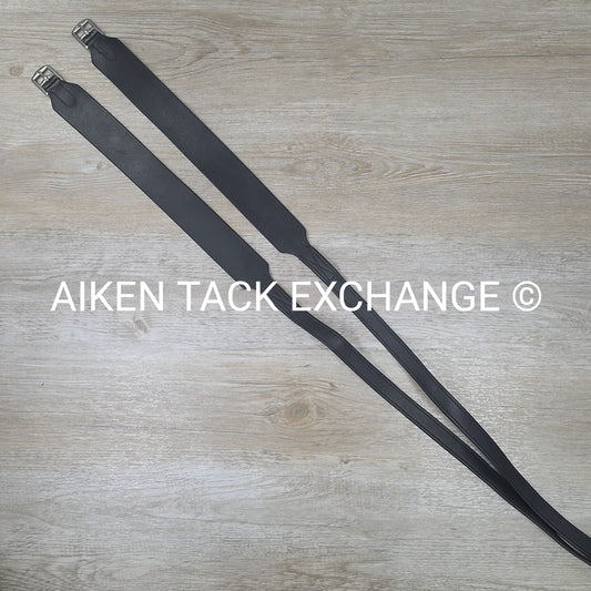 Total Saddle Fit Stability Stirrup Leathers, Black, 60"