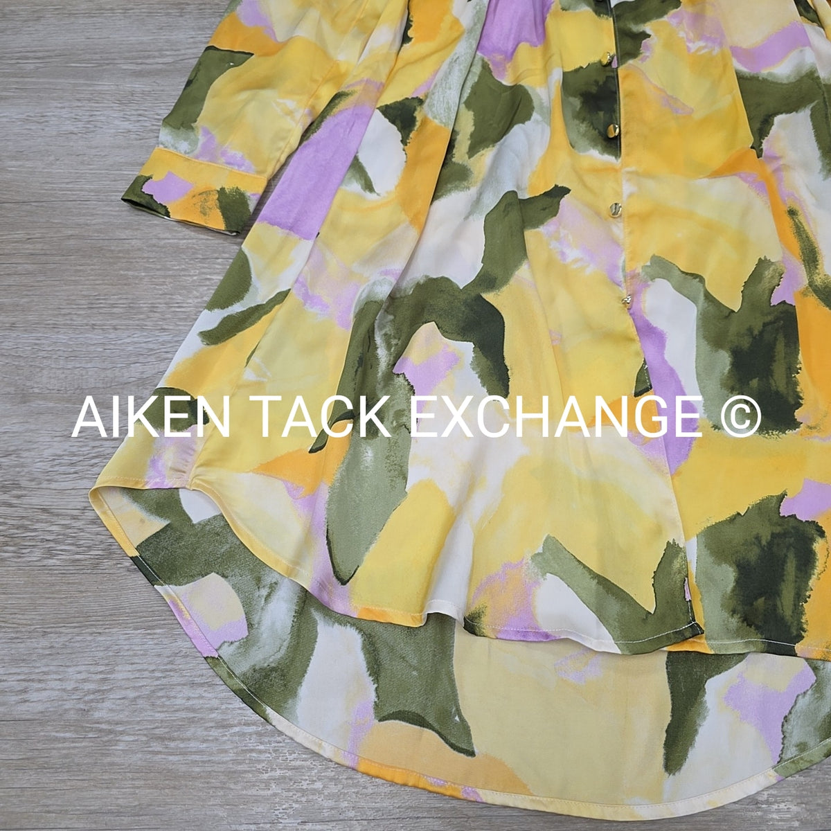 French Collection Long Shirt Dress, Size Large