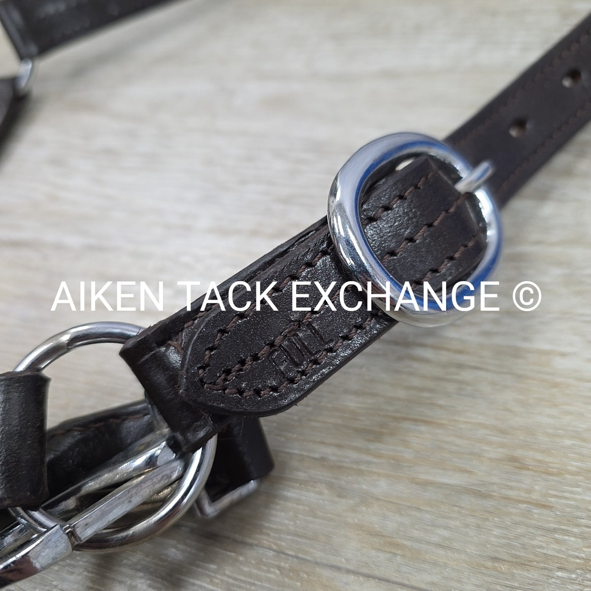 Leather Halter, Brown, Size Full