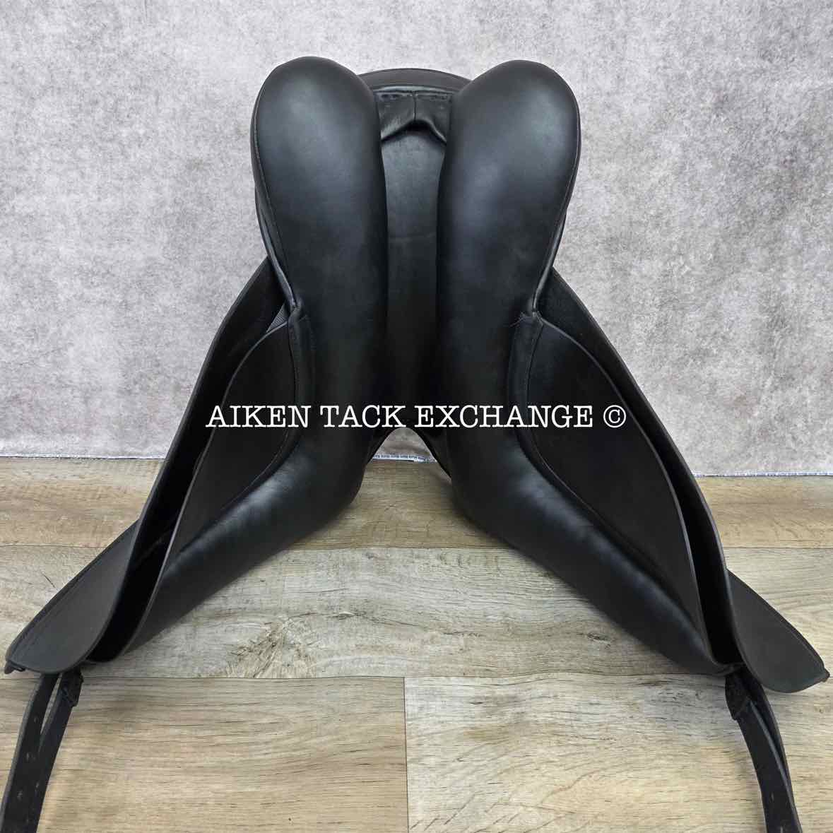 SDL Lemke Buffalo Deluxe Dressage Saddle, 17.5" Seat, MW Tree, Wool Flocked Panels