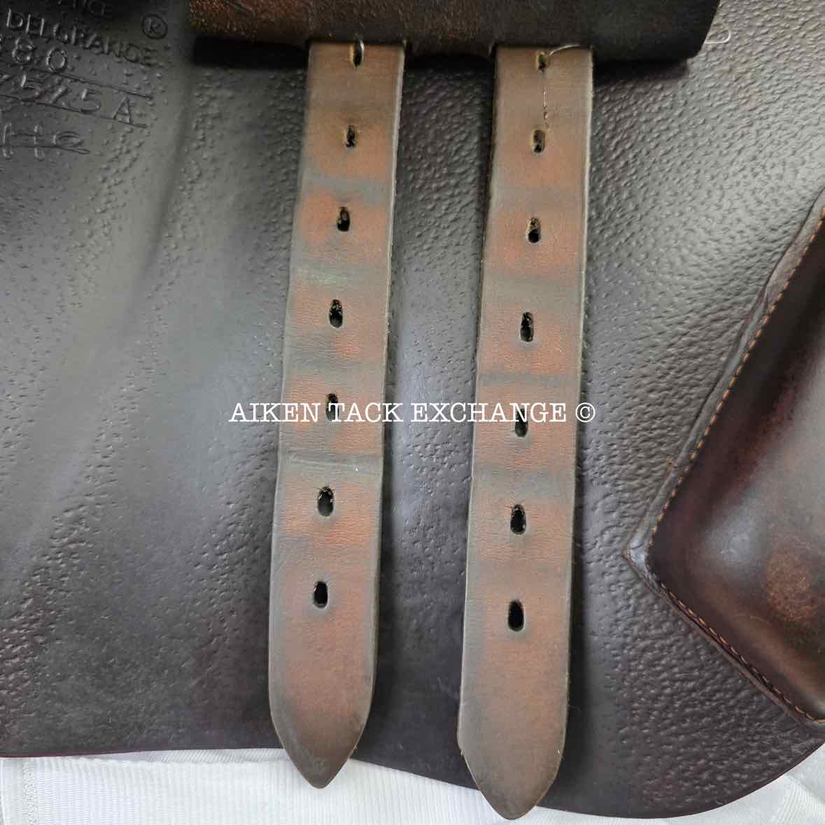 2007 Bruno Delgrange Virtuose Close Contact Jump Saddle, 17.5" Seat, Medium Wide Tree, Foam Panels