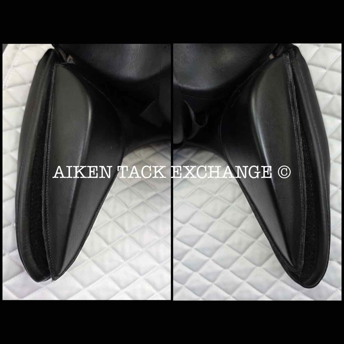2007 DK Freedom Monoflap Dressage Saddle, 17" Seat, Wide Tree, Wool Flocked Panels