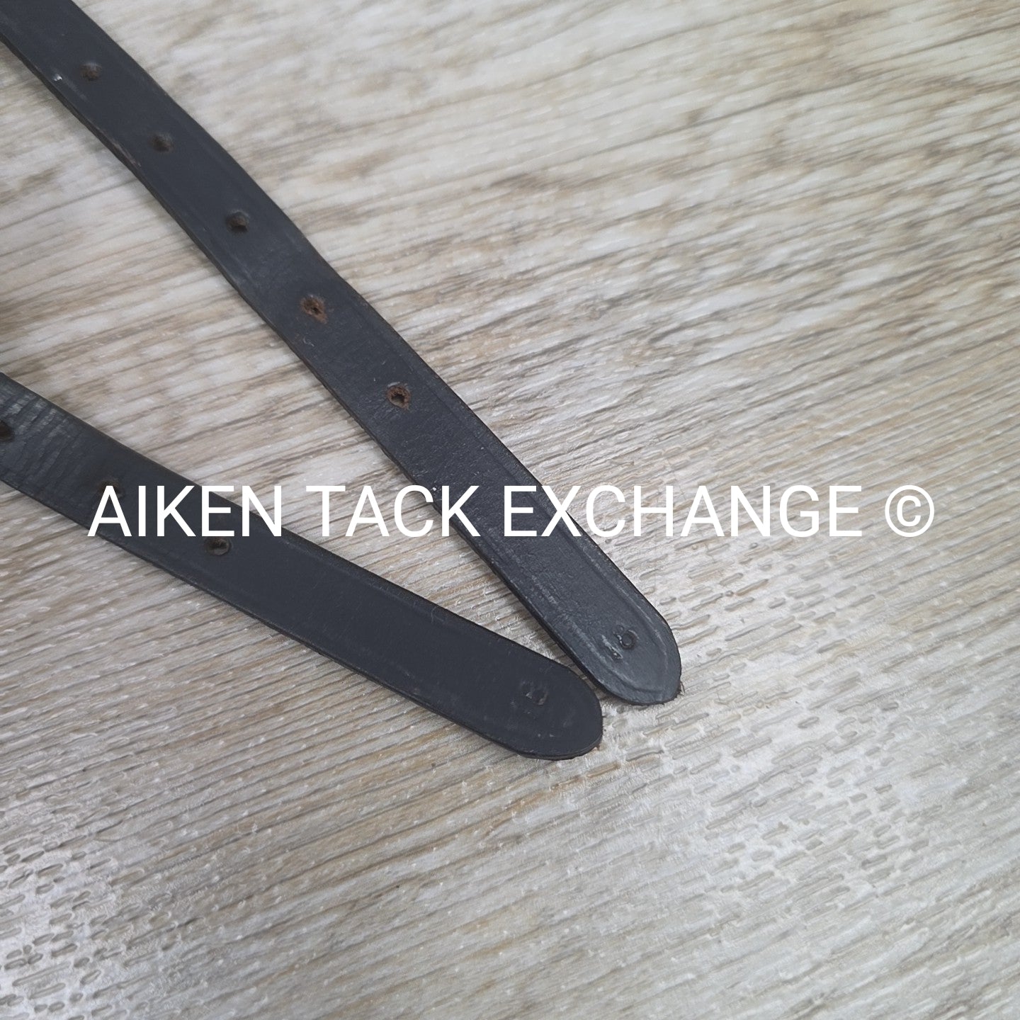 Leather Spur Straps, Black