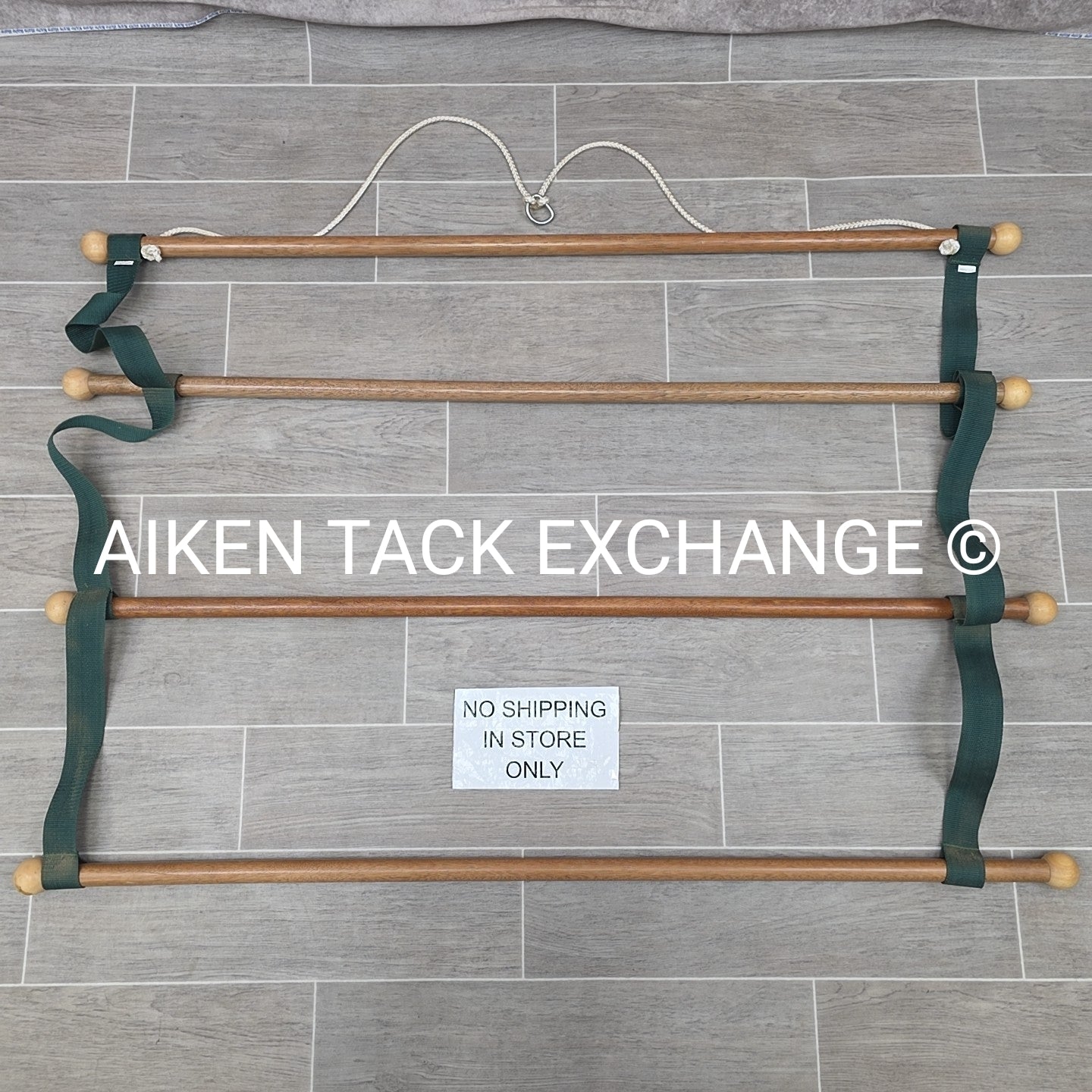 Hanging Wood Blanket Rack