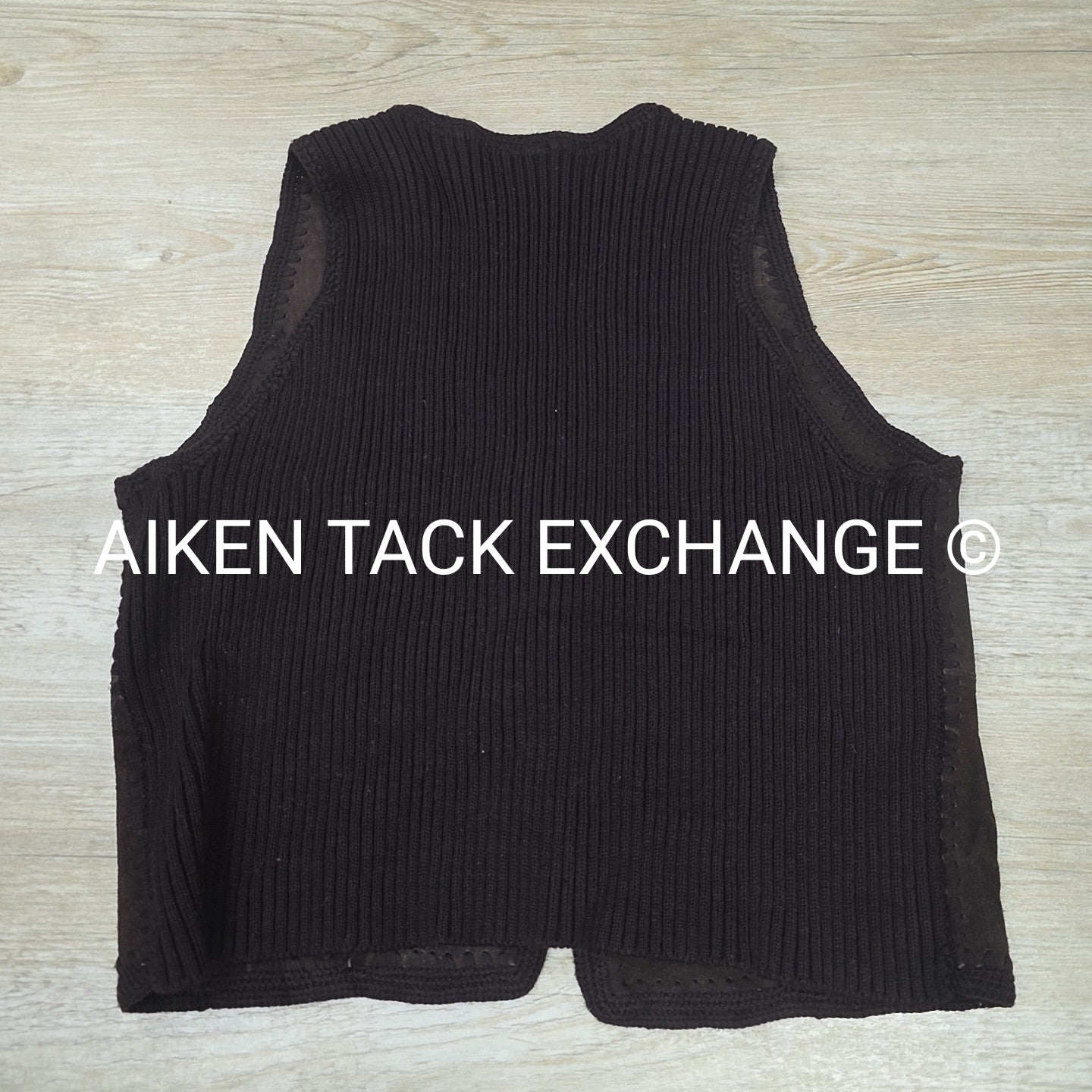 Shyanne Suede Tie Front Knit Fashion Vest, Women's Large