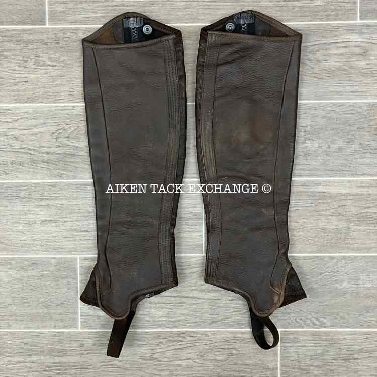 Tredstep Deluxe Half Chaps, Brown, Size 14" Calf 18" Height