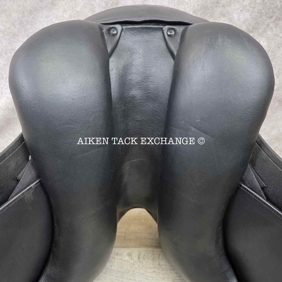 2000 Schleese CHB Dressage Saddle, 17.5" Seat, MW/W Tree, Wool Flocked Panels