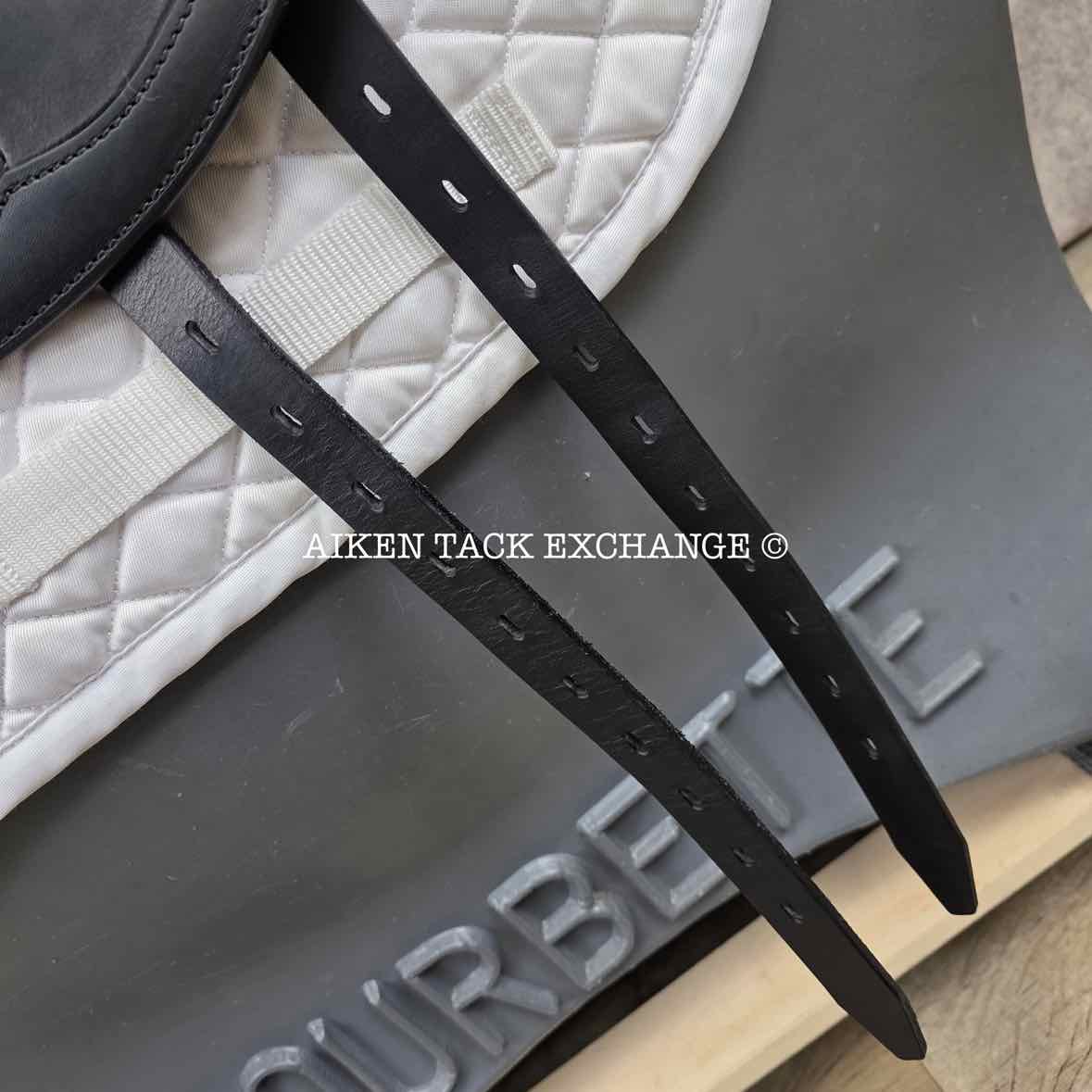 2023 Amerigo Cervia Siena Pinerolo Monoflap Dressage Saddle, 18" Seat, Tree, Wide Tree, Wool Flocked Panels