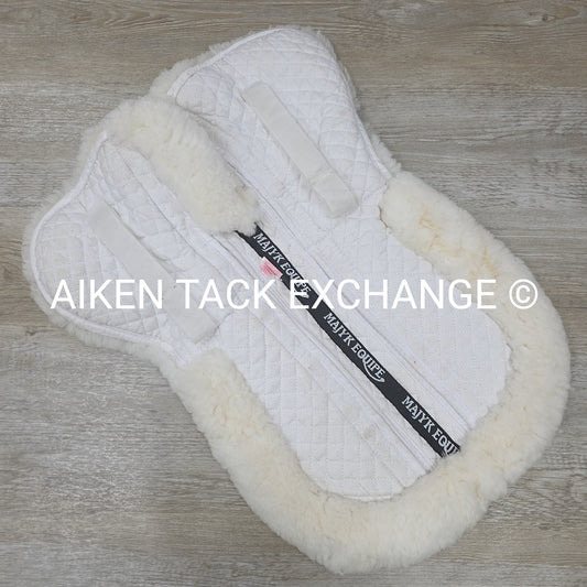 Majyk Equipe Ergonomics Correction Sheepskin Half Pad with Impact Shims, Size Me