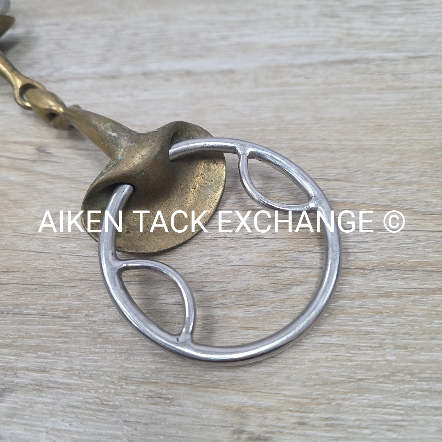 Stubben Golden Wings Double Joint Beval Loop Gag Bit 5.75"