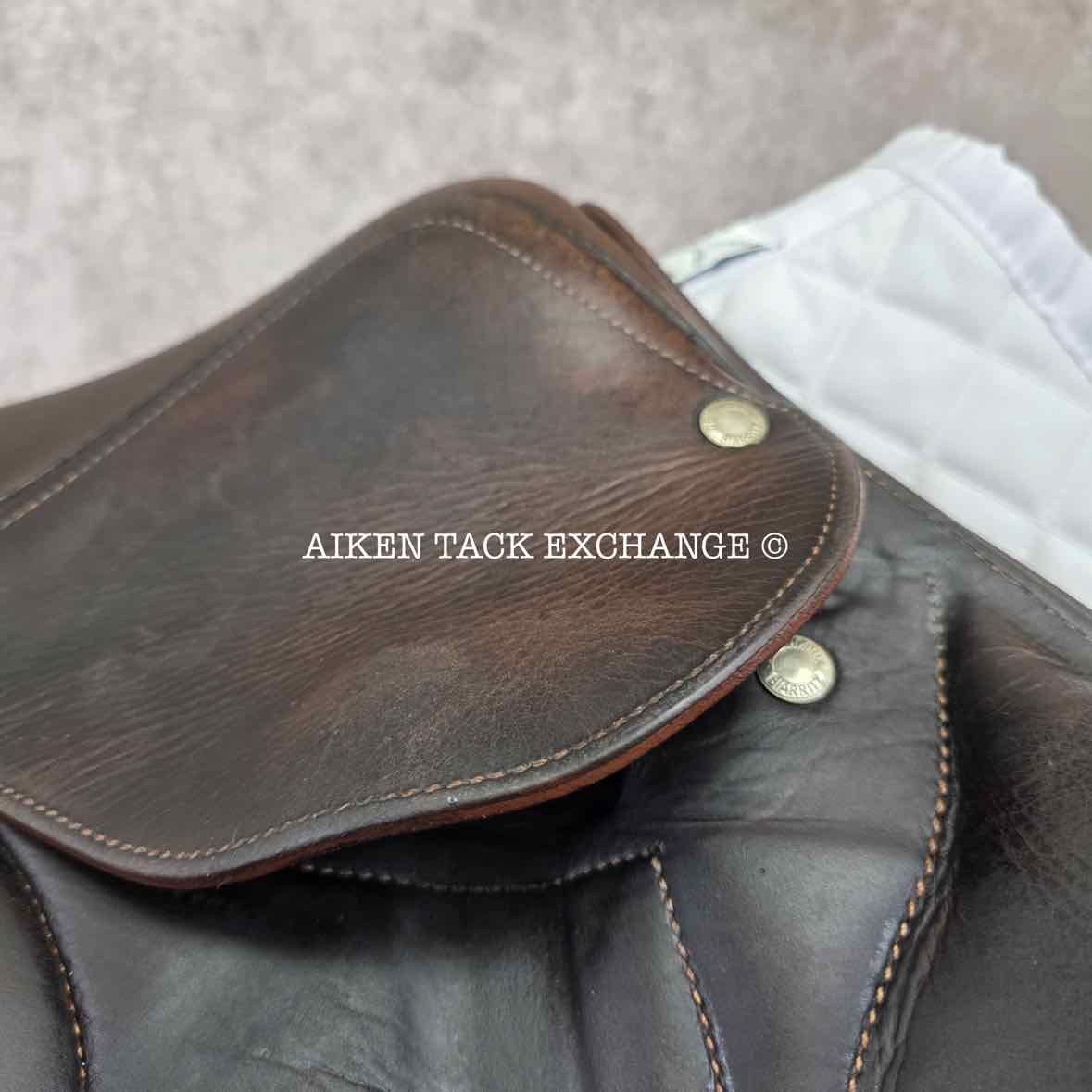 **SOLD** 2006 Devoucoux Chiberta Monoflap Jump Saddle, 17.5" Seat, 2A Flap, Medium Wide Tree, Foam Panels, Full Buffalo Leather