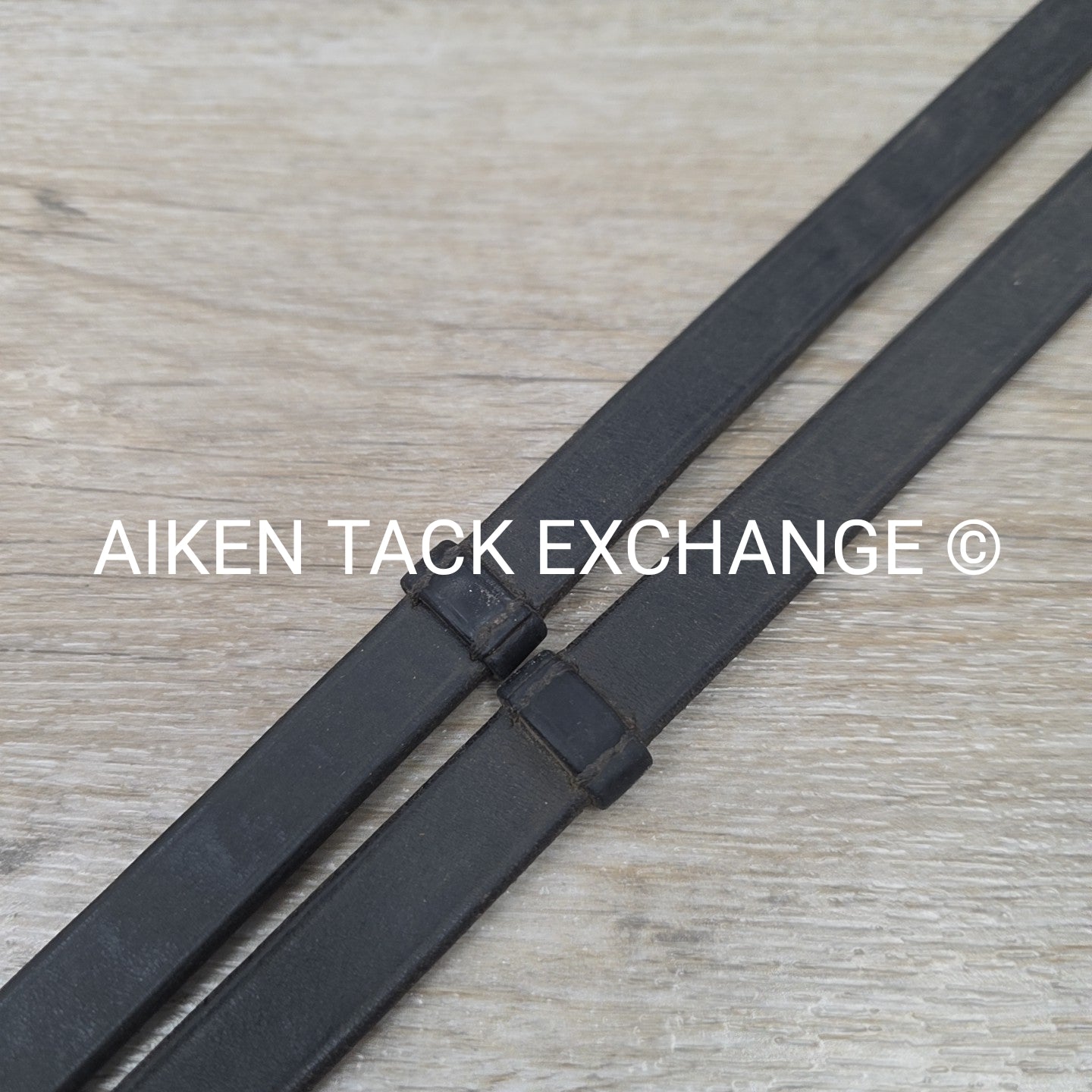 BARGAIN BUNDLE: 2 Pairs Leather Reins with Hand Grips, Black