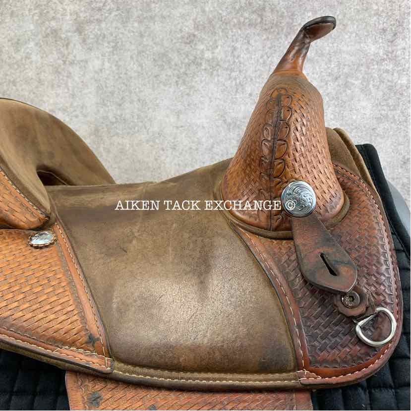**SOLD** 1996 Bob Marshall by Circle Y 3520 Treeless Barrel Racing Western Saddle, 14" - 14.5" Seat