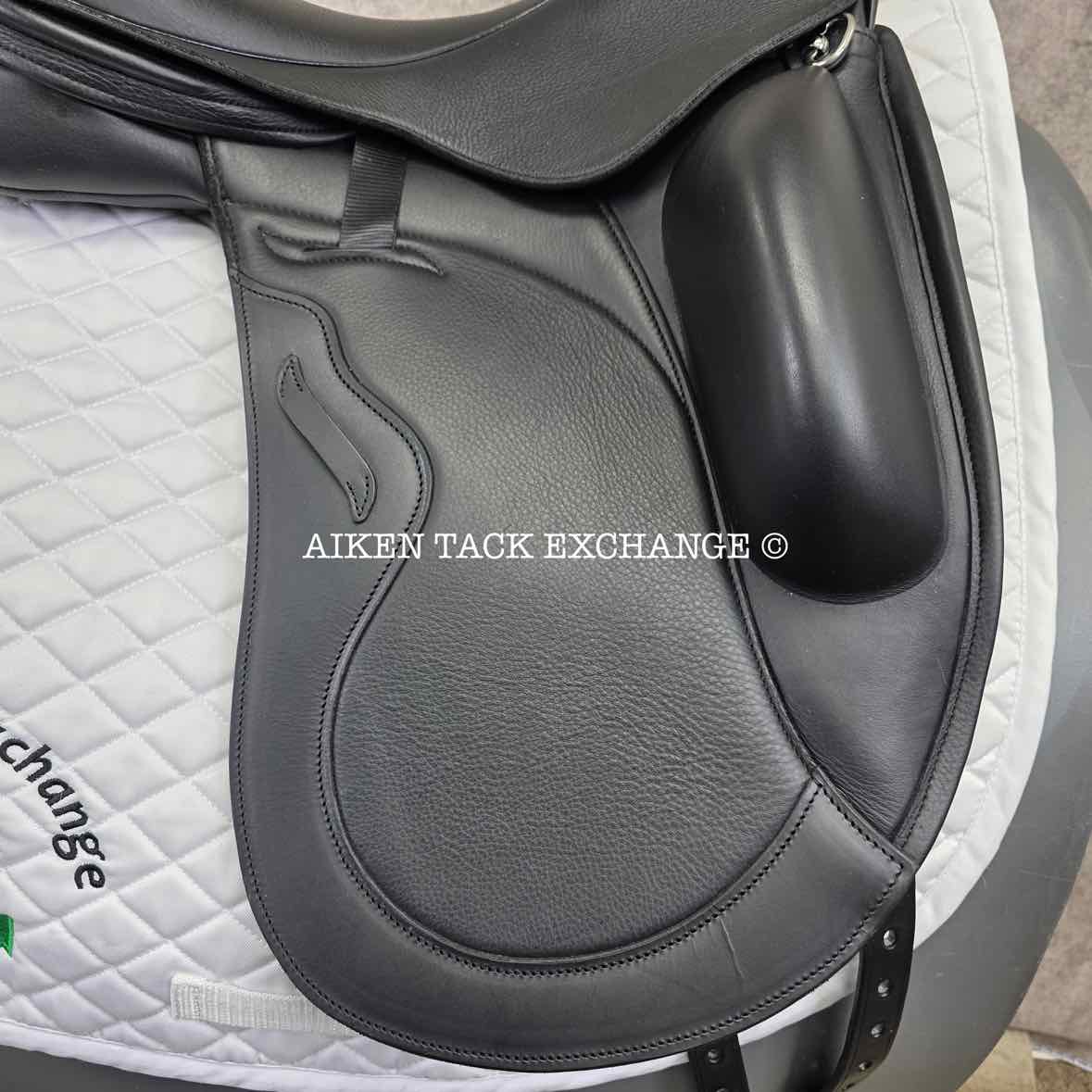 2023 Envy by Custom Saddlery Motion Monoflap Dressage Saddle, 17.5" Seat, Adjustable Tree, Wool Flocked Panels
