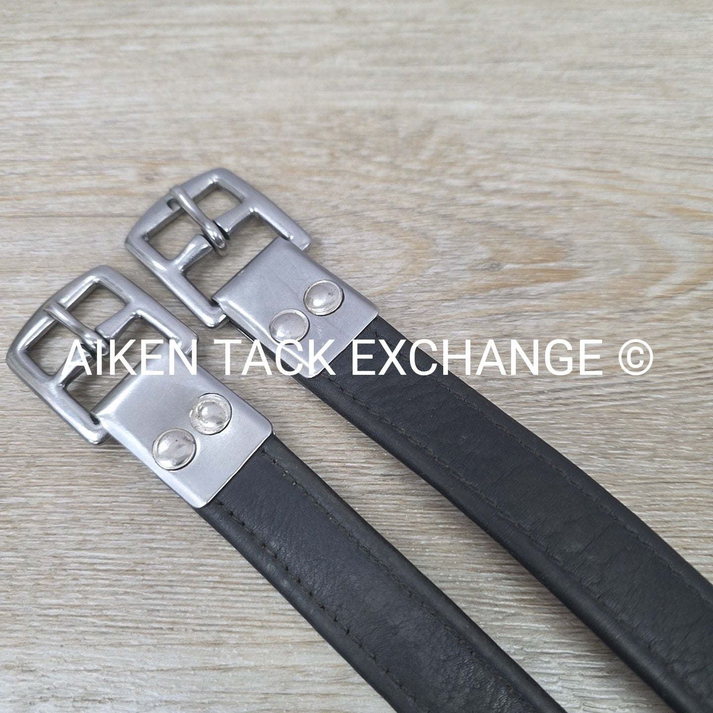 KL Select Black Oak Stirrup Leathers, Black, 60"