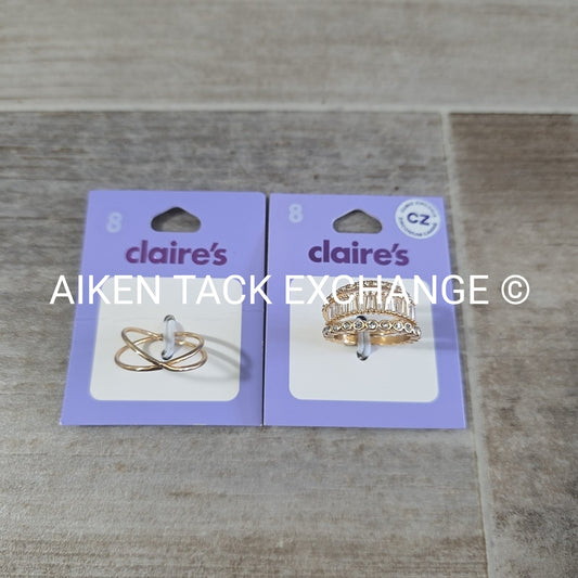 Claire's Rings (2) - Size 8