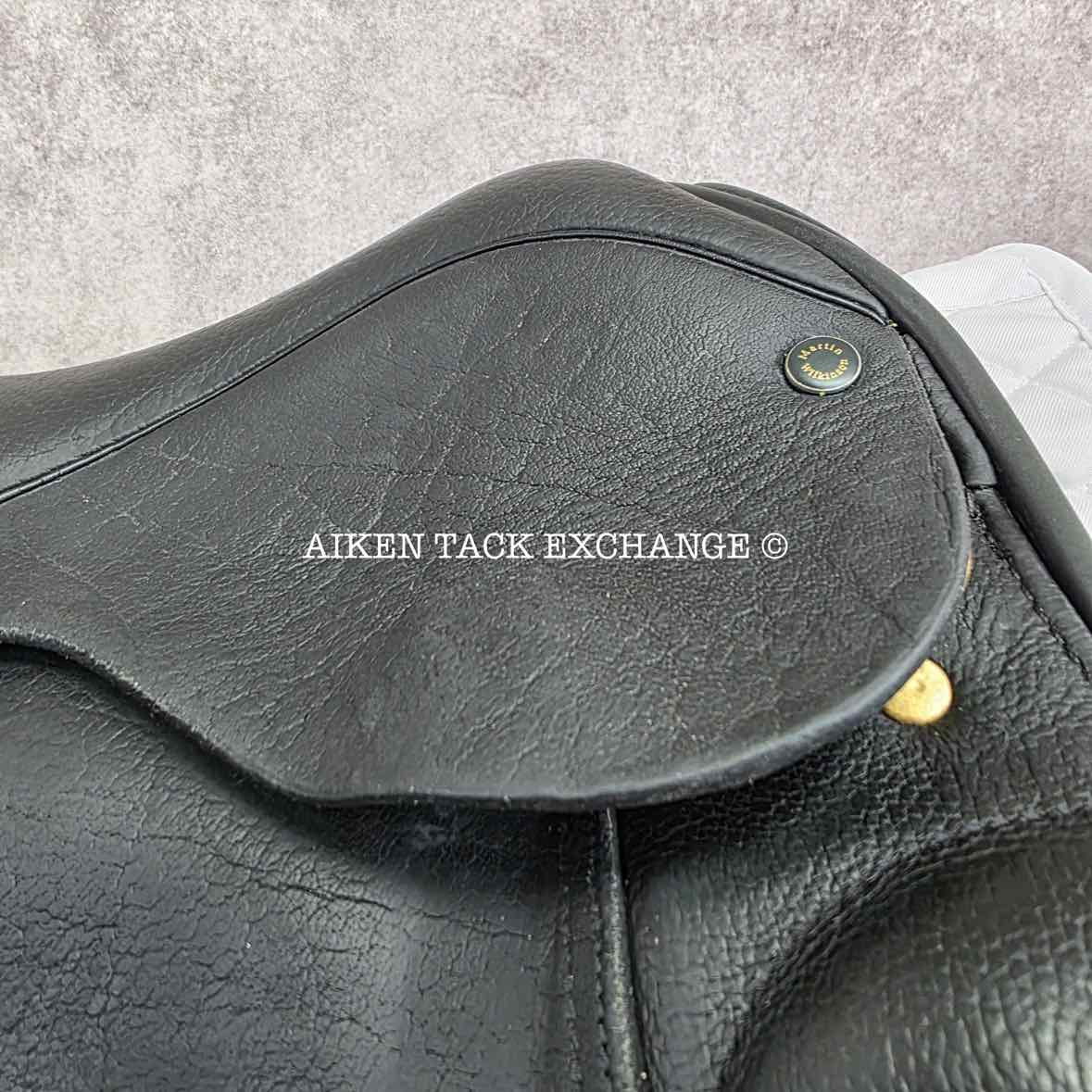 Martin Wilkinson Dressage Saddle, 17.5" Seat, Wide Tree, Wool Flocked Panels