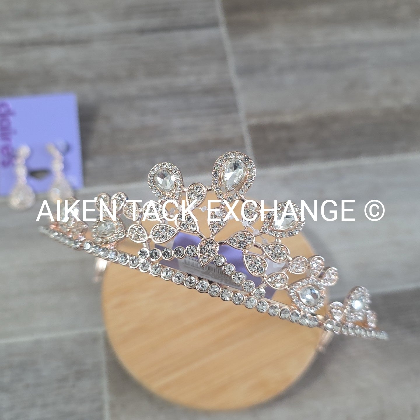 Claire's Bundle - 1 Tiara, 2 Sets of Earrings, 1 Necklace