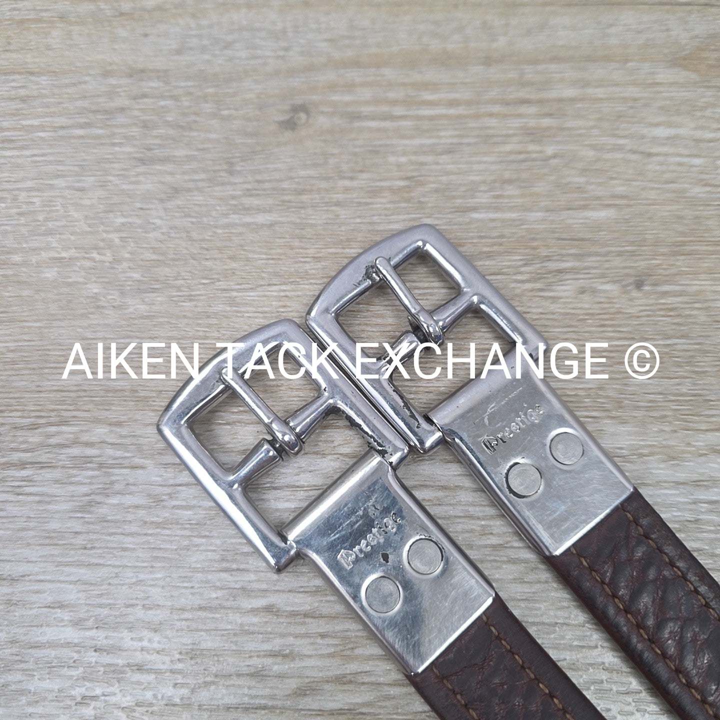 Prestige Stirrup Leathers, Brown, 54"