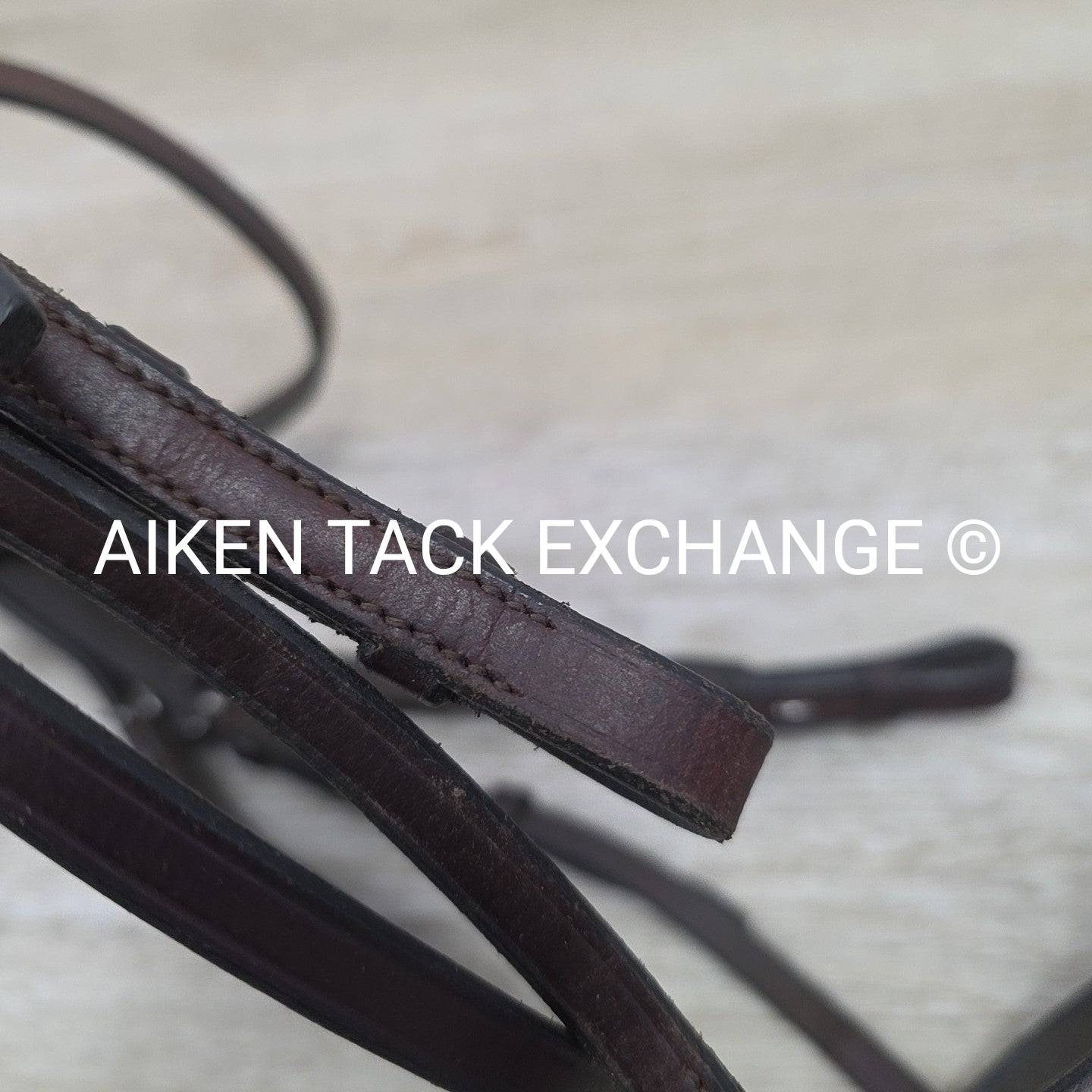 Flat Hunt Bridle with Matching Laced Reins, Brown, Size Cob