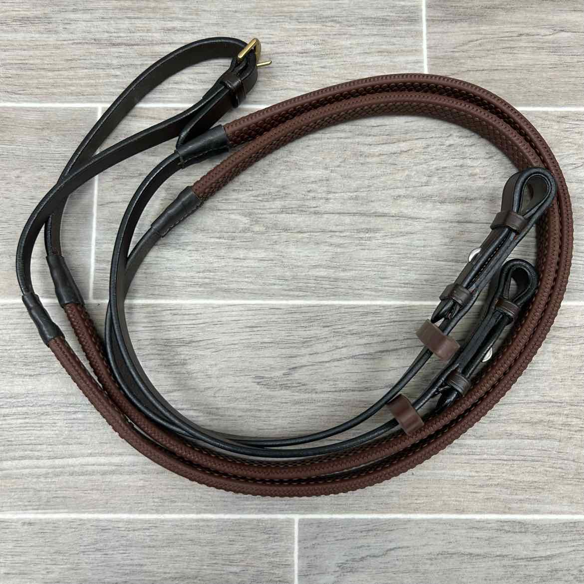 Horseware Micklem 2 Multi Bridle with Rubber Reins, Brown, Size Full