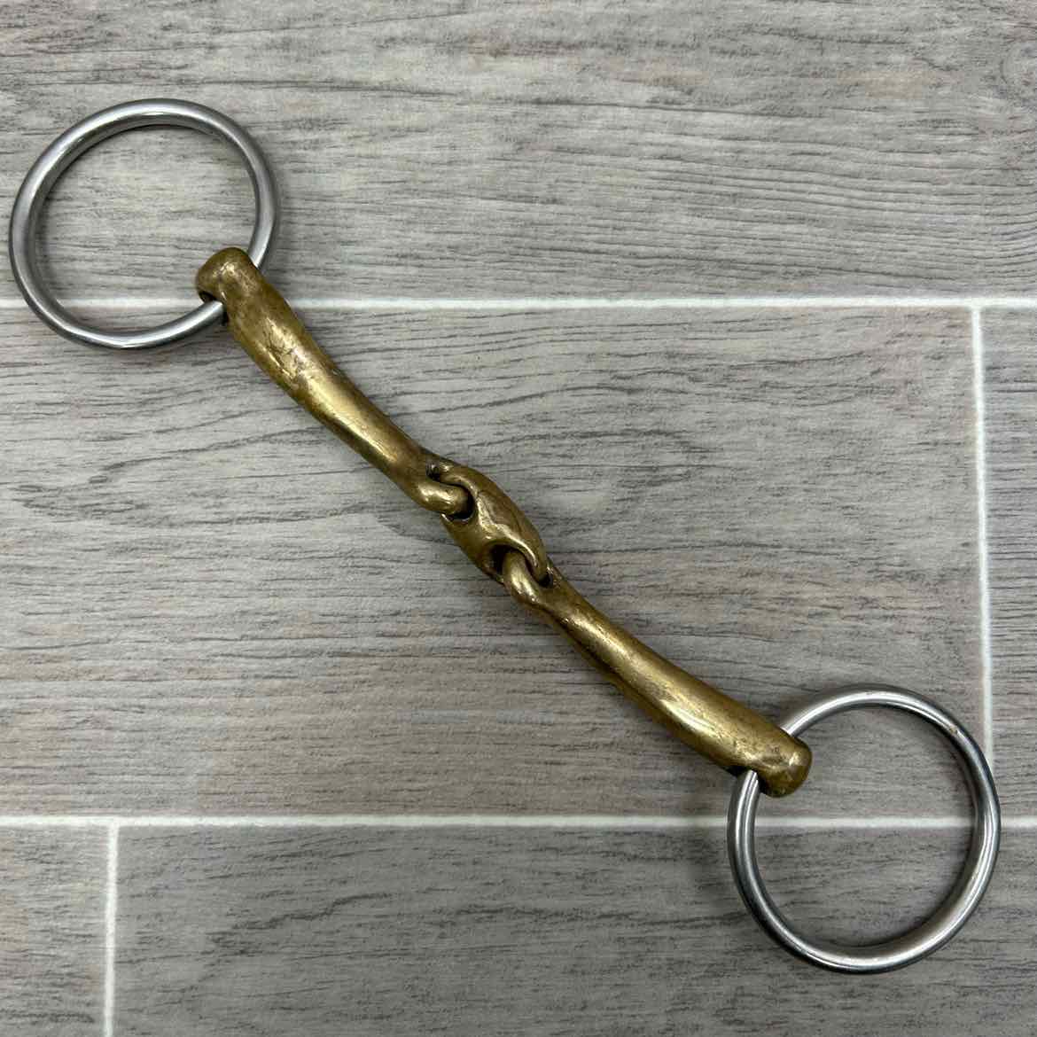 Herm Sprenger Dynamic RS KK Ultra Aurigan Double Joint Loose Ring Bradoon Bit 6"