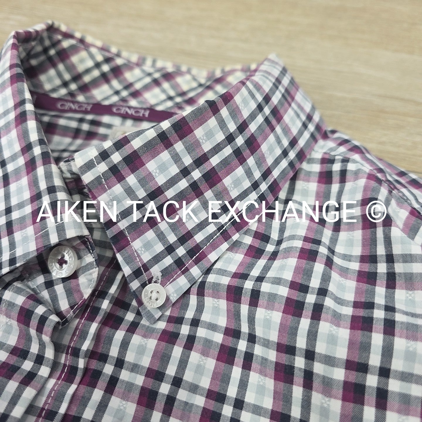 Cinch Long Sleeve Button Down Top, Size Large