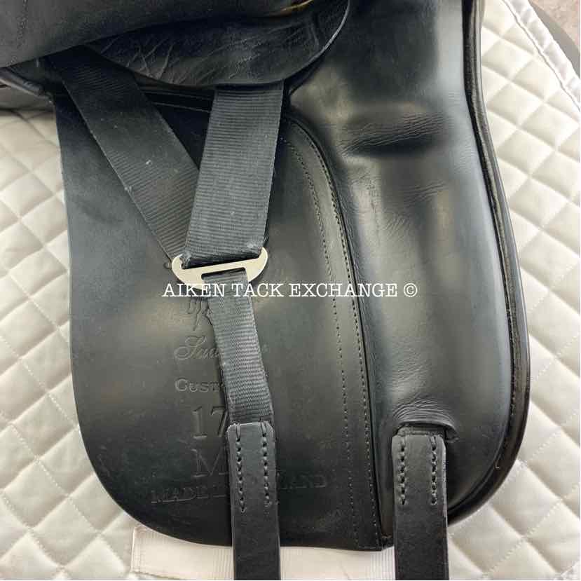 Patrick Saddlery Minx Dressage Saddle, 17.5" Seat, Medium Wide Tree, Wool Flocked Panels