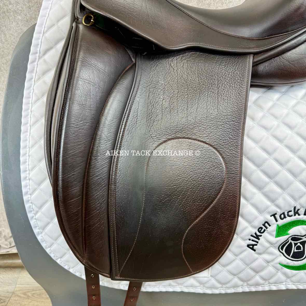 2011 Hulsebos DR CC Dressage Saddle, 17.5" Seat, Medium Wide Tree, Wool Flocked Panels