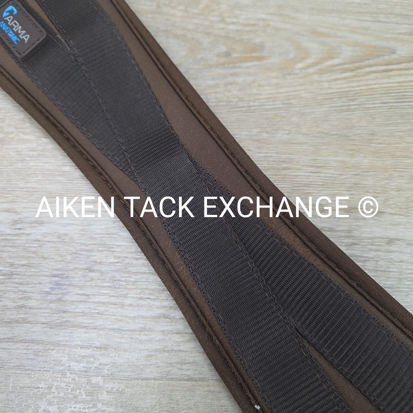 Shires Arma Memory Foam Double End Elastic Girth, Brown, 52"