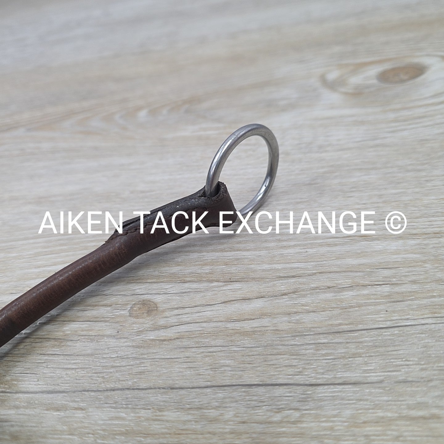 Korsteel Single Joint Eggbutt Gag Bit with Leather Cheek Pieces 5.5"