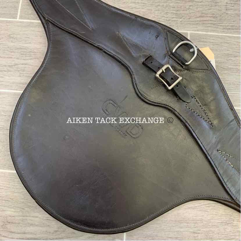 CWD Belly Guard Stud Girth with Double End Elastic, Brown, 48"
