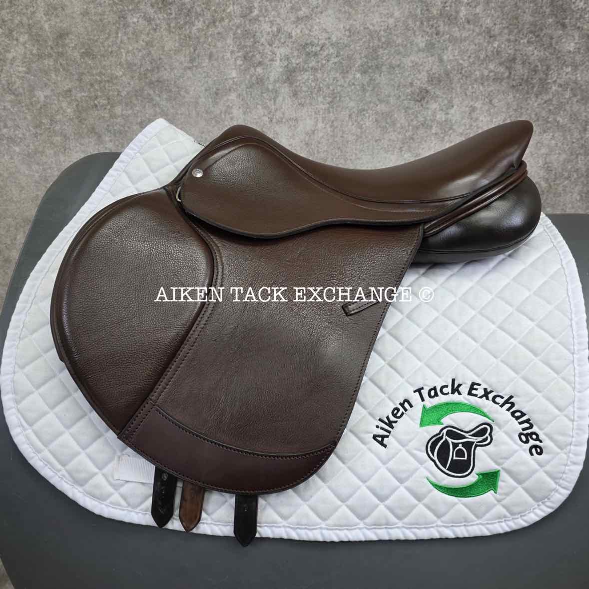 2019 Custom Saddlery Monte Carlo Jump Saddle, 17.5" Seat, Adjustable Tree, Wool Flocked Panels