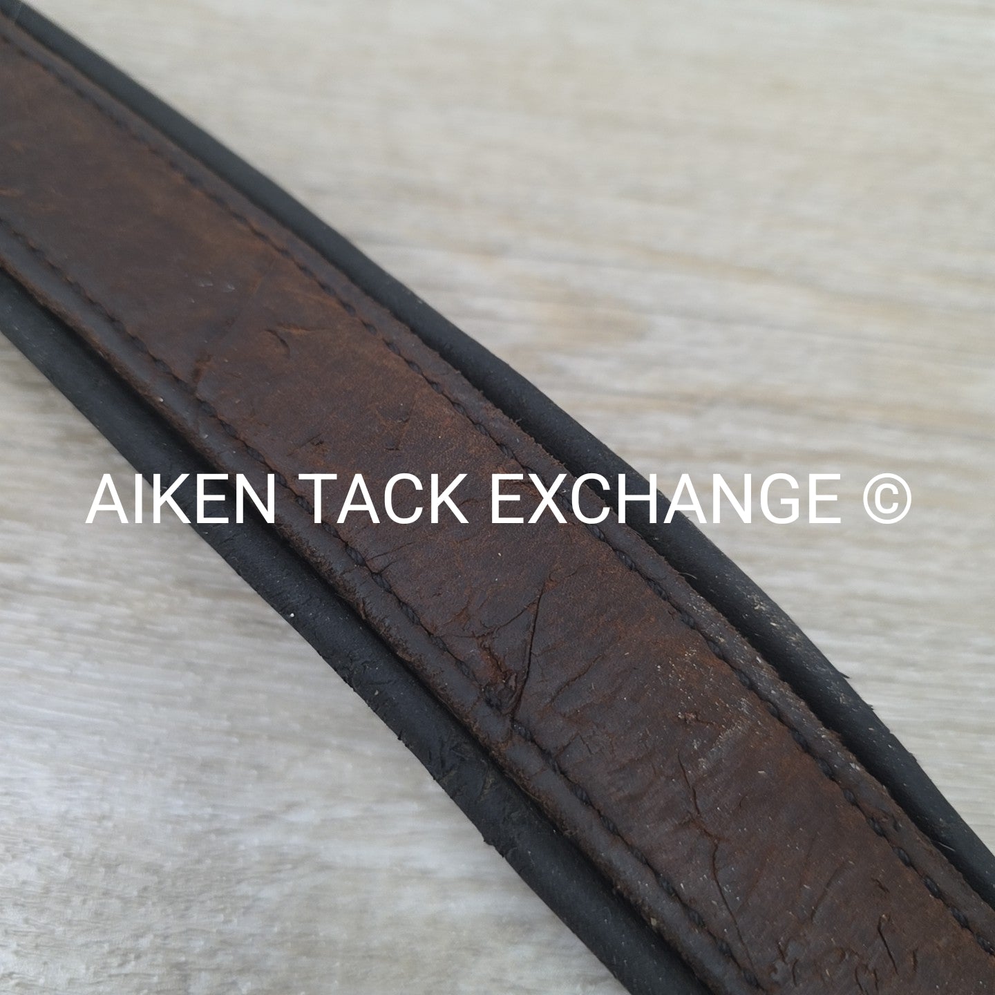 Heavy Duty Leather Padded Dog Collar, 18-22" (has blemishes)