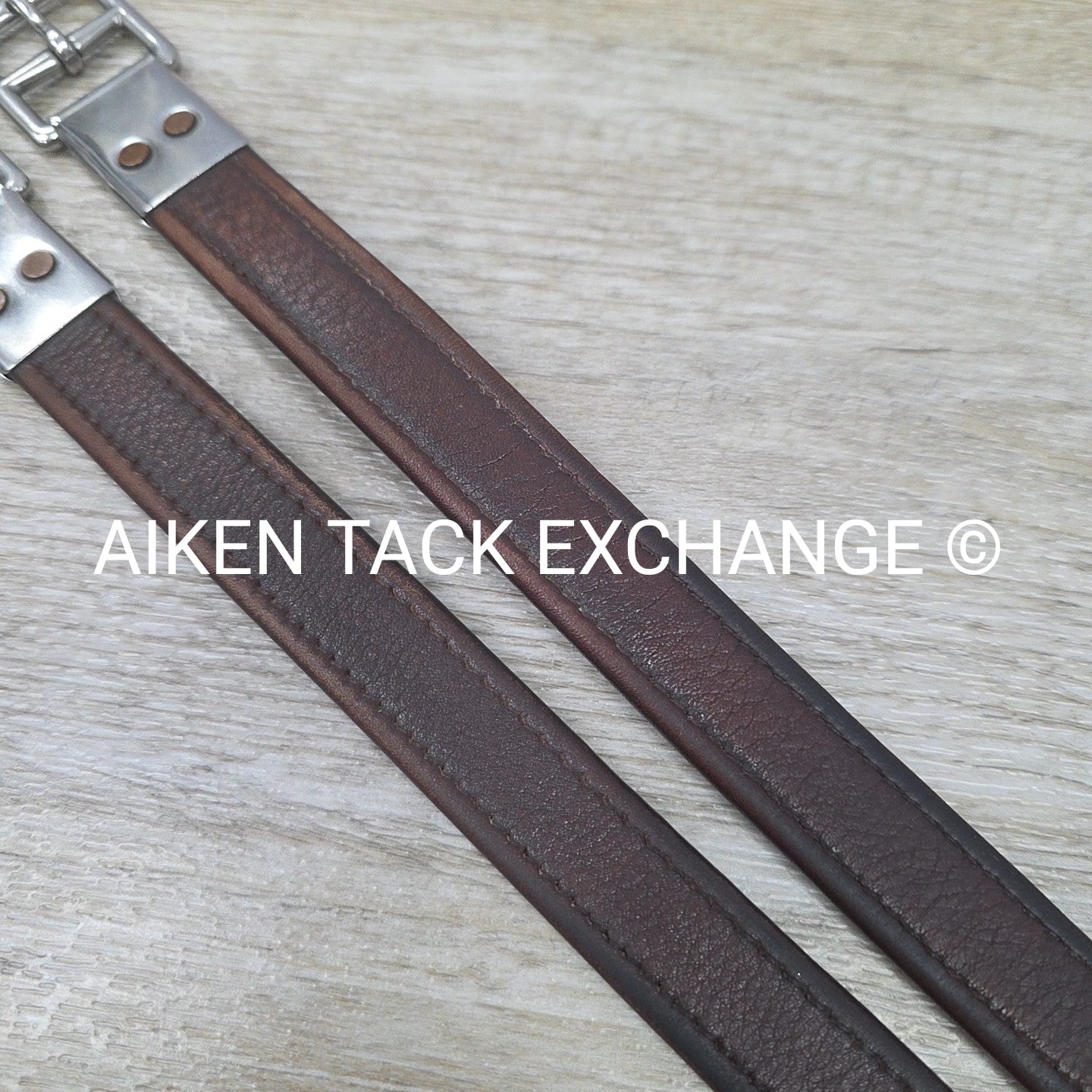M. Toulouse Lined Stirrup Leathers, Brown, 54"
