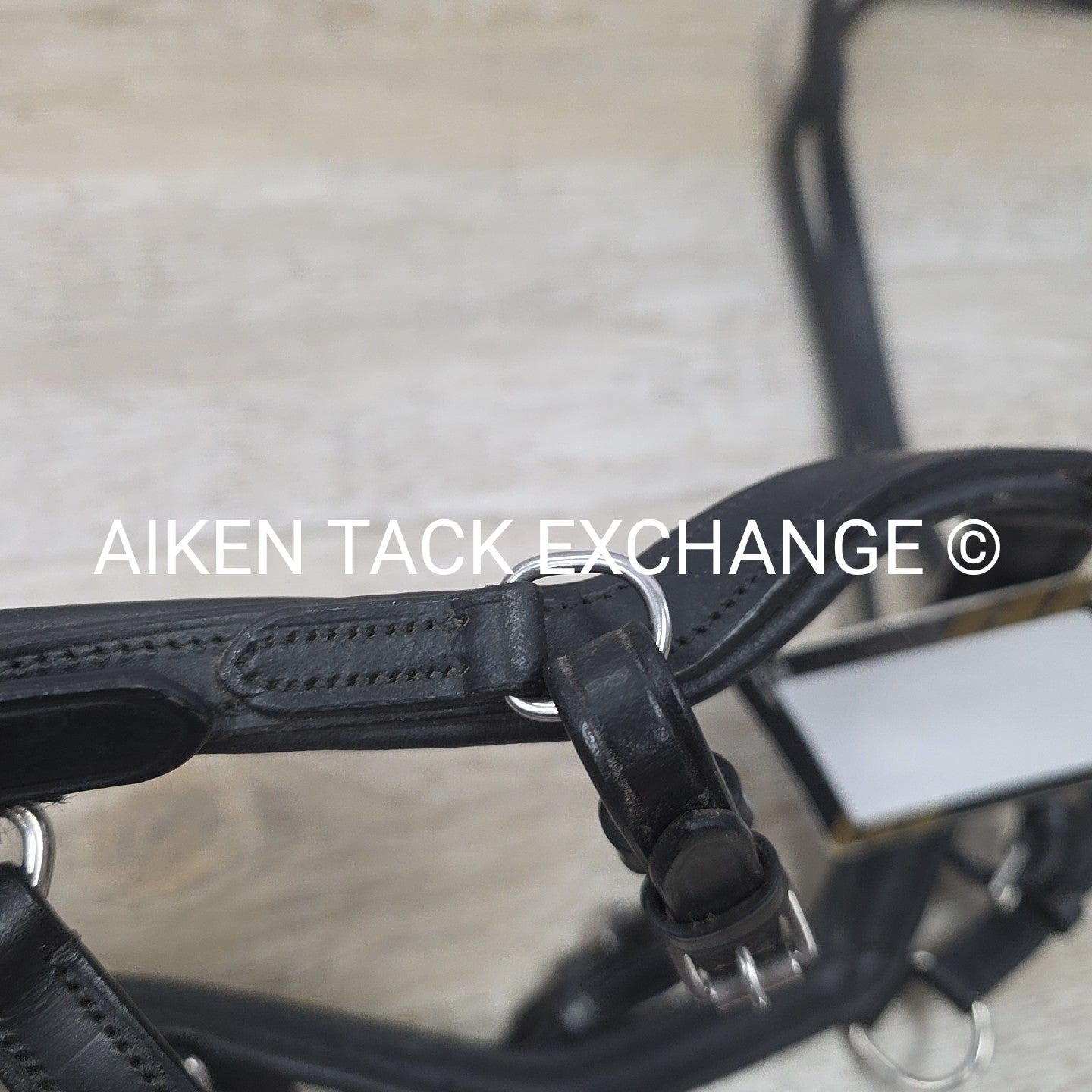 Bobby's English Tack Anatomic Bridle with Rubber Reins, Black, Size Full