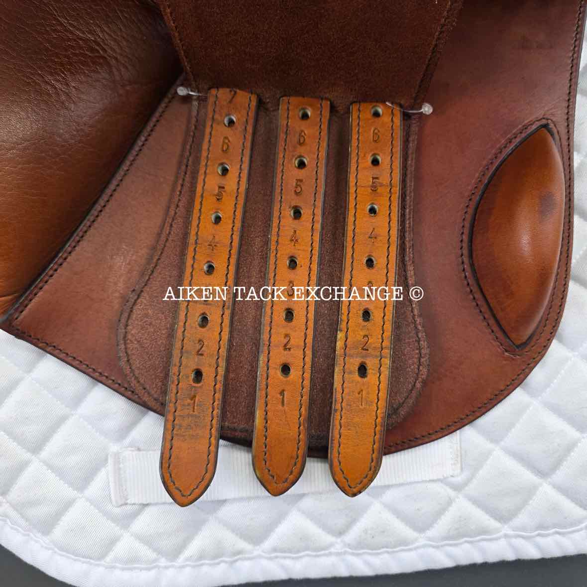 2012 Bliss of London Liberty Jump Saddle, 17" Seat, Medium Wide Tree, Wool Flocked Panels