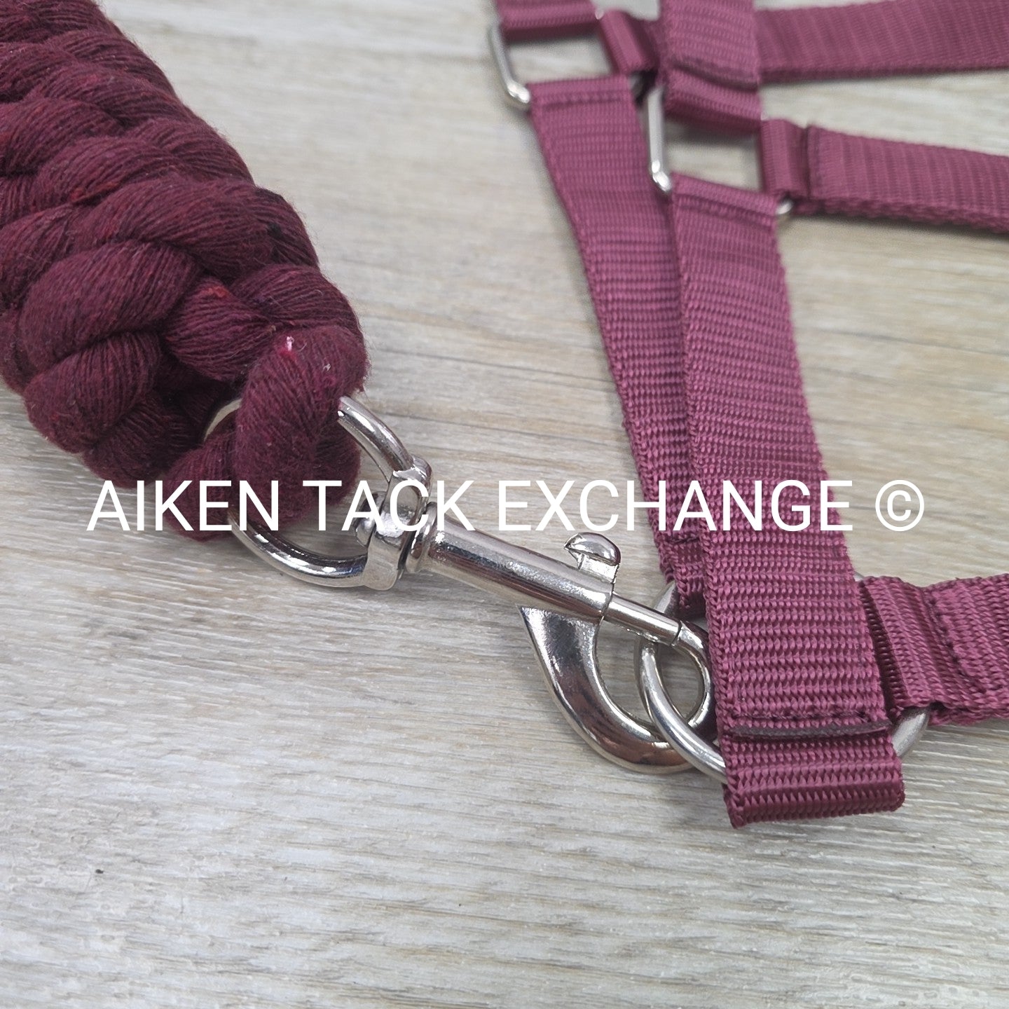 TuffRider Breakaway Nylon Halter & Lead Rope Set, Burgundy, Size Cob