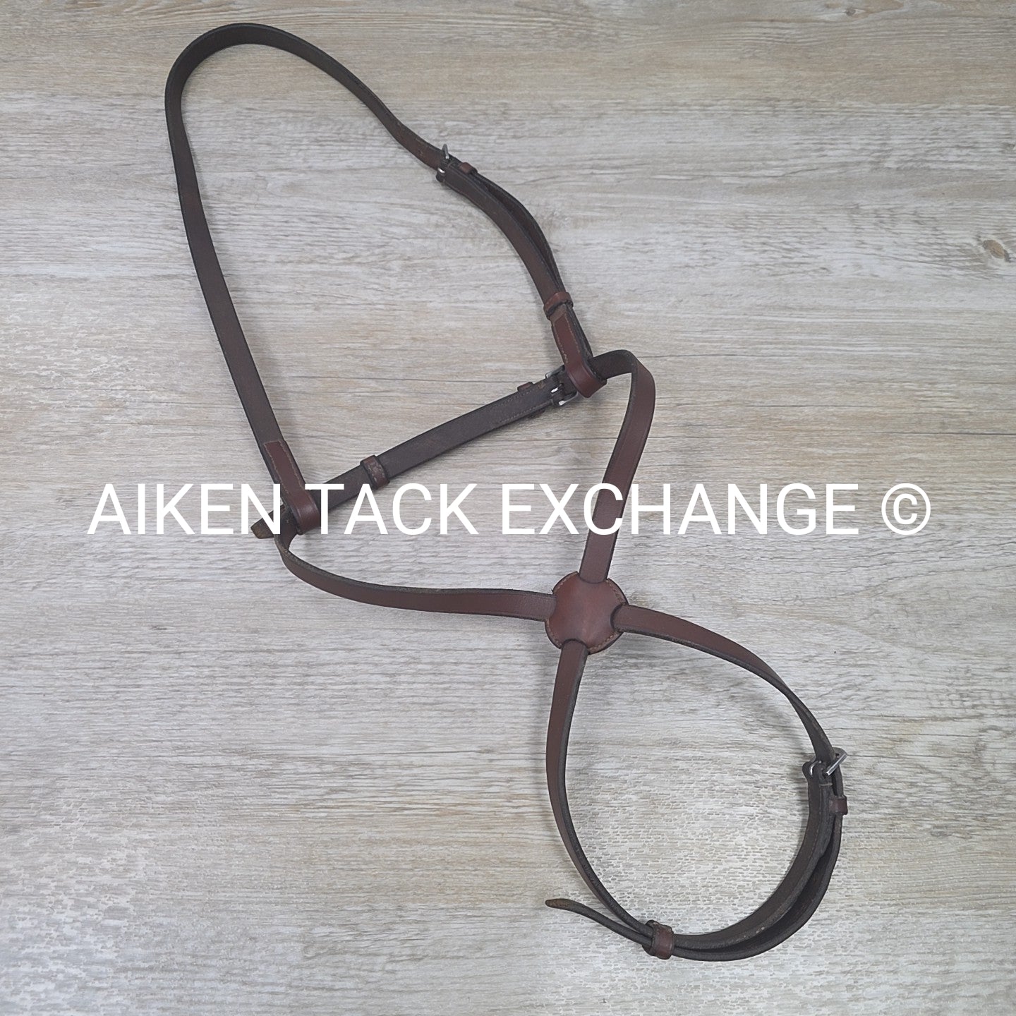 Flat Plain Figure 8 Noseband, Brown, Oversize