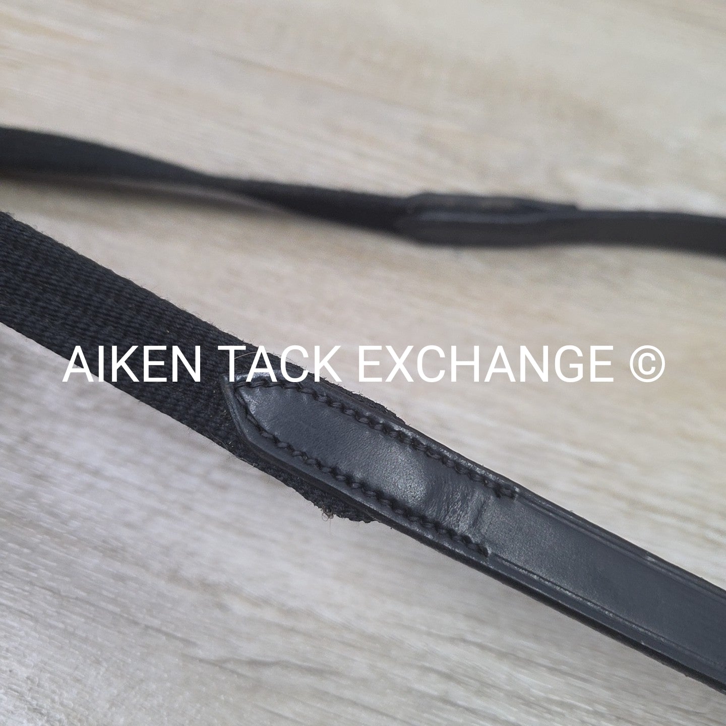 Cotton Web Reins, Black, 55"