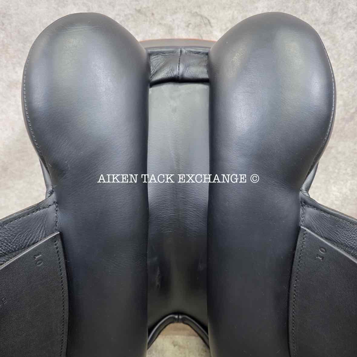 2022 County Epiphany Monoflap Dressage Saddle, 17.5" Seat, Wide Tree, Wool Flocked Panels