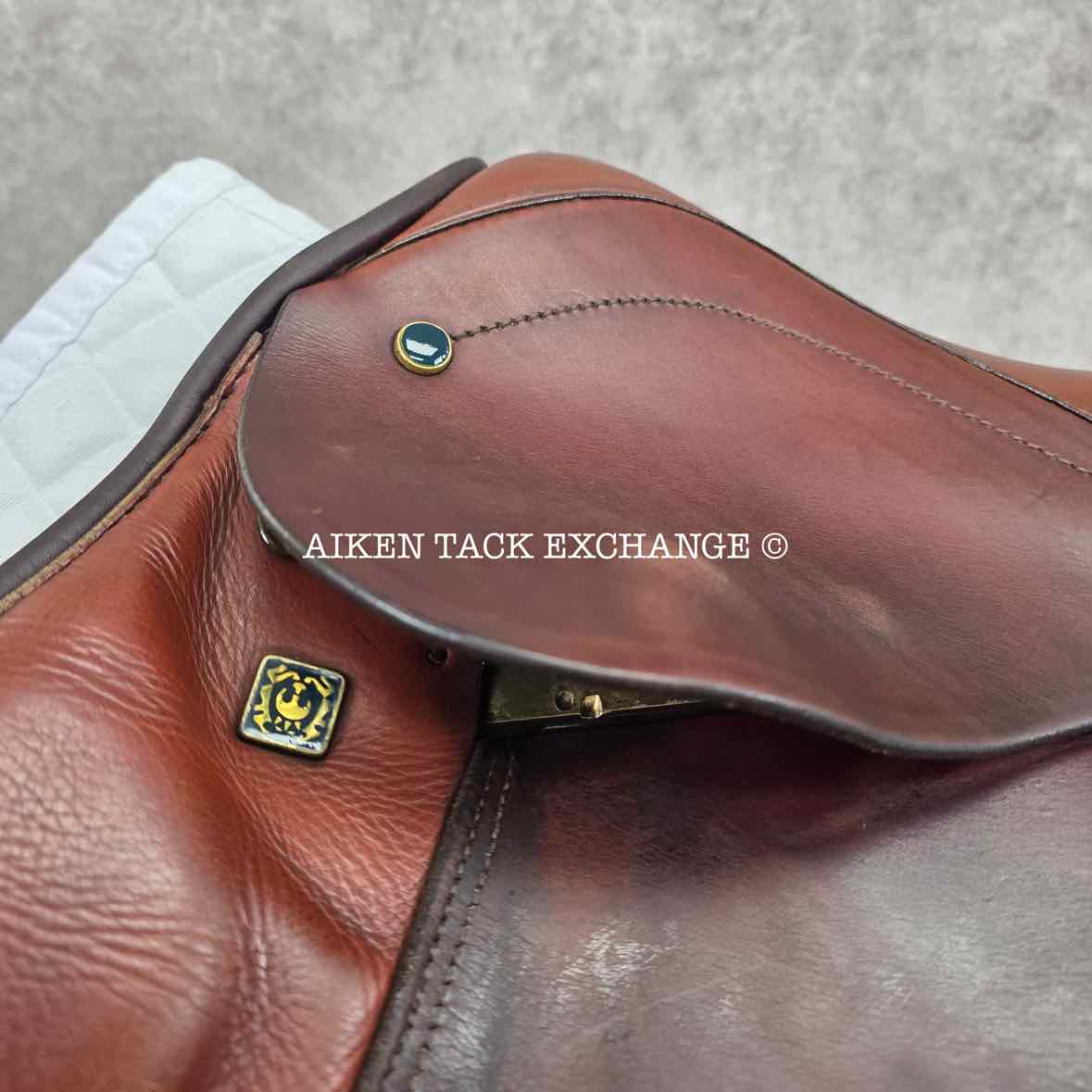 Stubben Edelweiss CS Close Contact Jump Saddle, 17" Seat, 31cm Tree - MW, Wool Flocked Panels