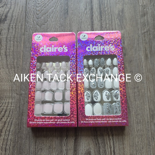 Claire's Press-On Nails (2 Sets) - 24 Count Each (48 Total)