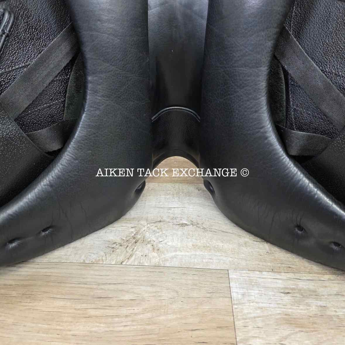 2011 Wise Equestrian Dutton RZ Monoflap Dressage Saddle, 17" Seat, Adjustable Tree - Changeable Gullet, Foam Panels
