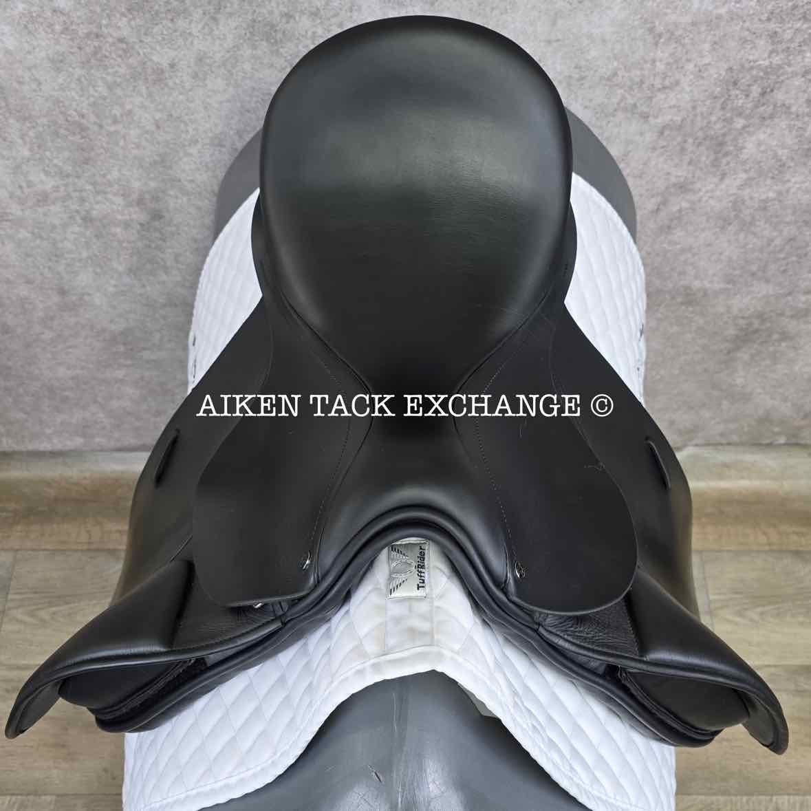 **SOLD** 2016 County Competitor Dressage Saddle, 18" Seat, Narrow Tree, Wool Flocked Skid Row Panels