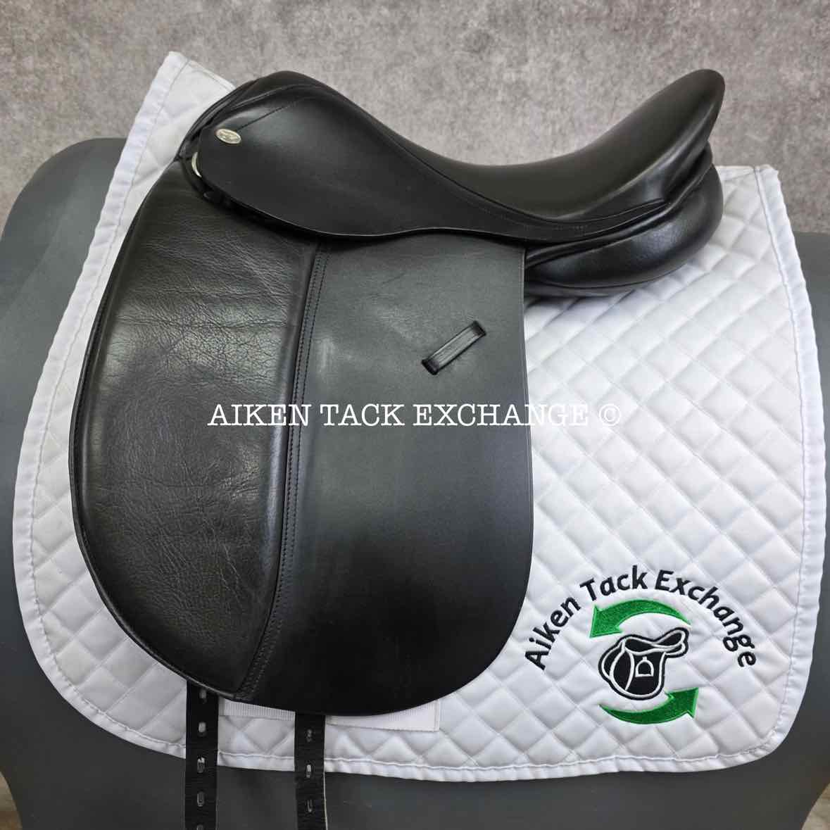 Mystic by Smith-Worthington Dressage Saddle, 17.5" Seat, Medium Tree, Wool Flocked Panels